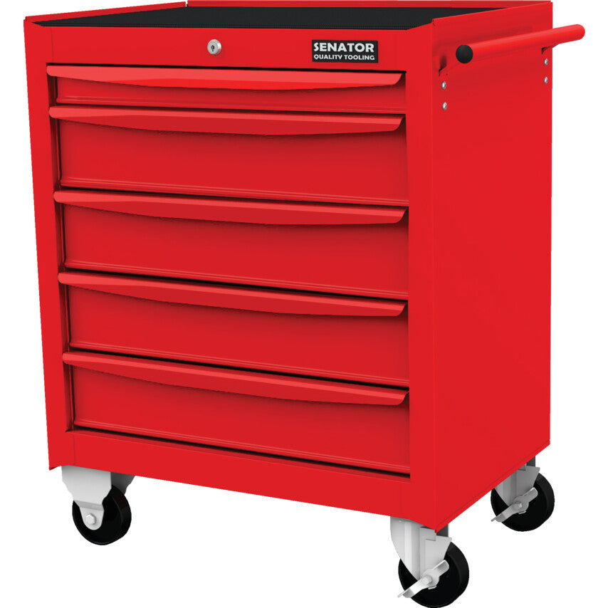 Roller Cabinet, Workshop Range, Red, Steel, 5-Drawers, 724 x 678 x 459mm, 300kg Capacity