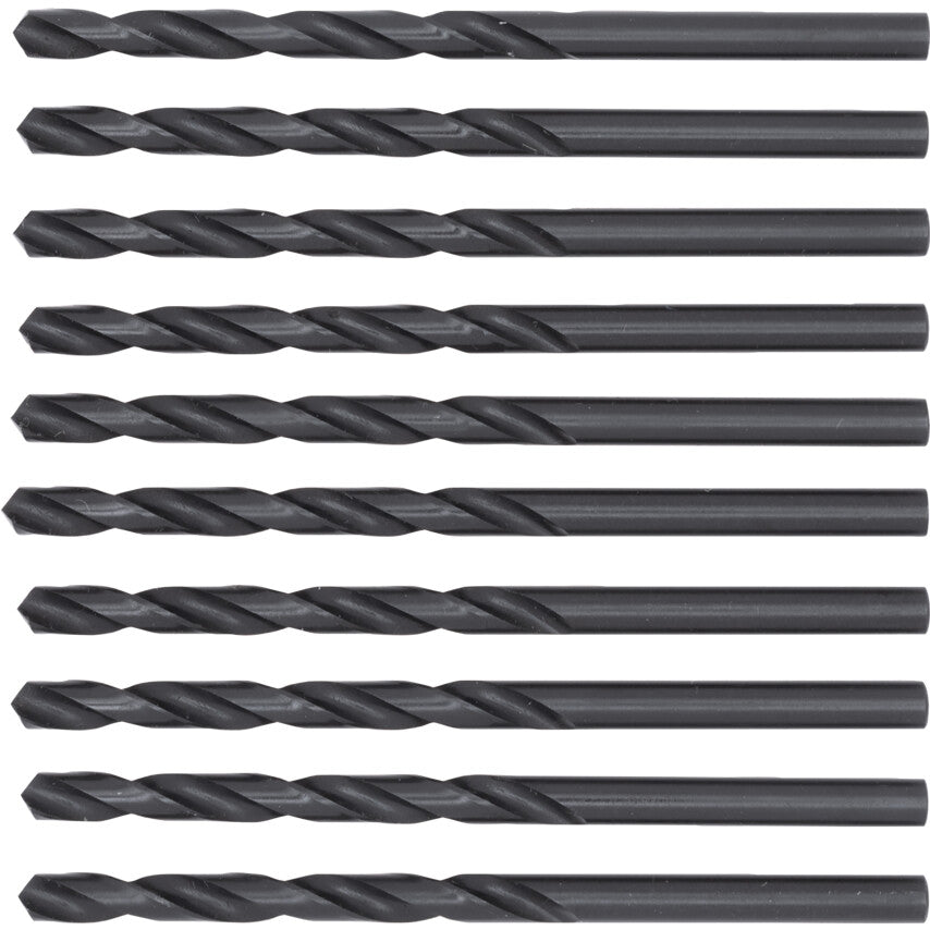 Jobber Drill, 3/16in., Normal Helix, High Speed Steel, Black Oxide