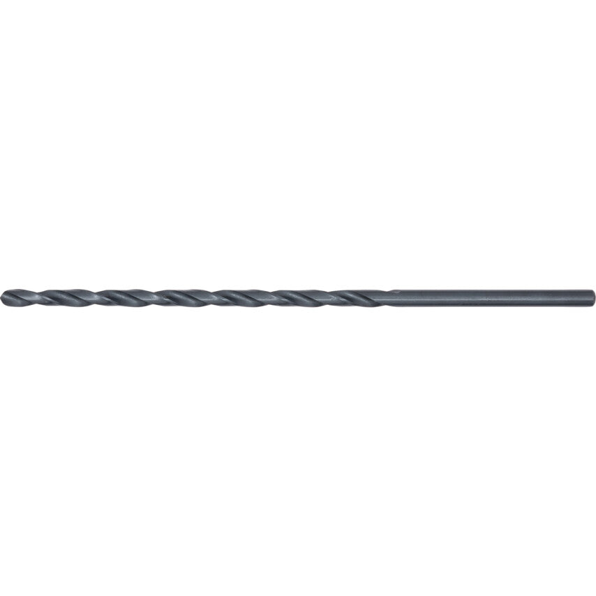 L100, Long Series Drill, 3mm, Long Series, Straight Shank, High Speed Steel, Steam Tempered
