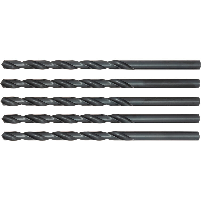L100, Long Series Drill, 8mm, Long Series, Straight Shank, High Speed Steel, Steam Tempered