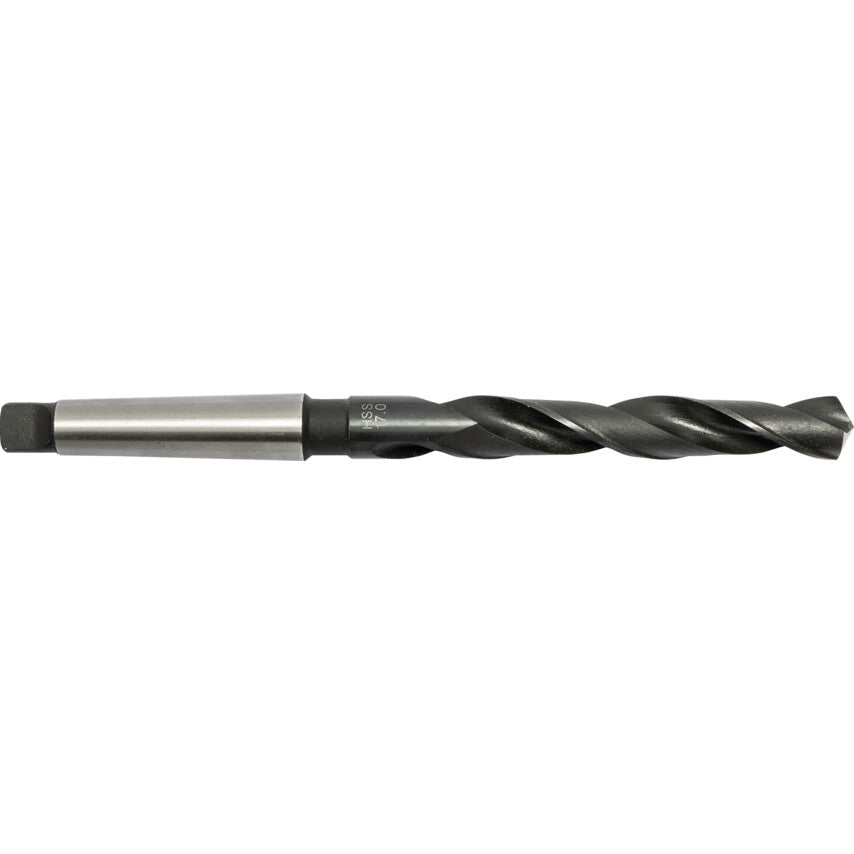 T100, Taper Shank Drill, MT2, 17mm, High Speed Steel, Standard Length