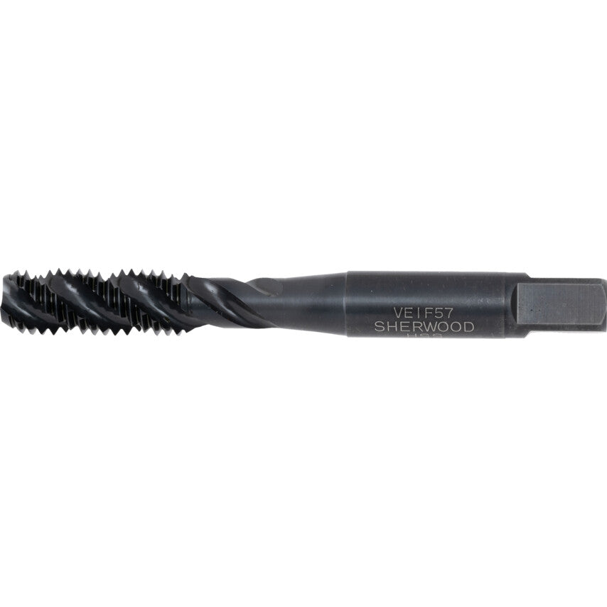 Machine Tap, M8 x 1.25mm, Metric Coarse, Spiral Flute, High Speed Steel, Steam Tempered