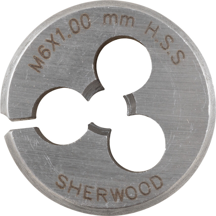 Metric Coarse, Threading Die, M6 x 1, High Speed Steel, Right Hand