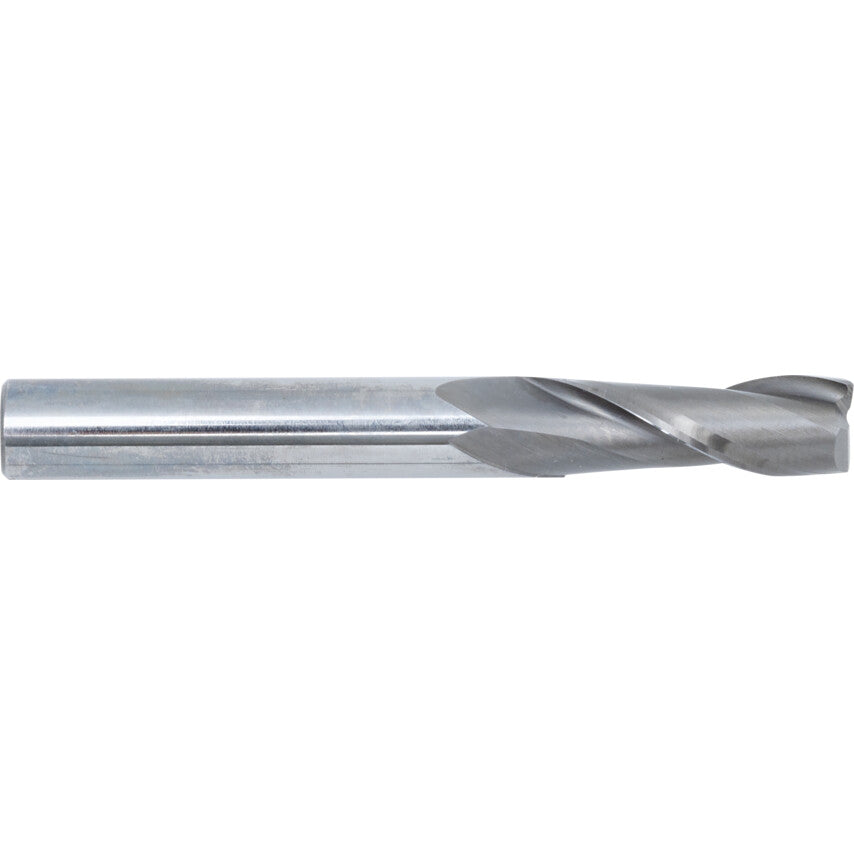 Regular, Slot Drill, 6mm, 2fl, Plain Round Shank, Carbide, Bright