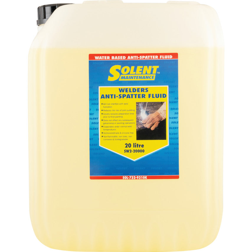 SW2-20000, Welders Anti-Spatter Spray, Bottle, 20ltr