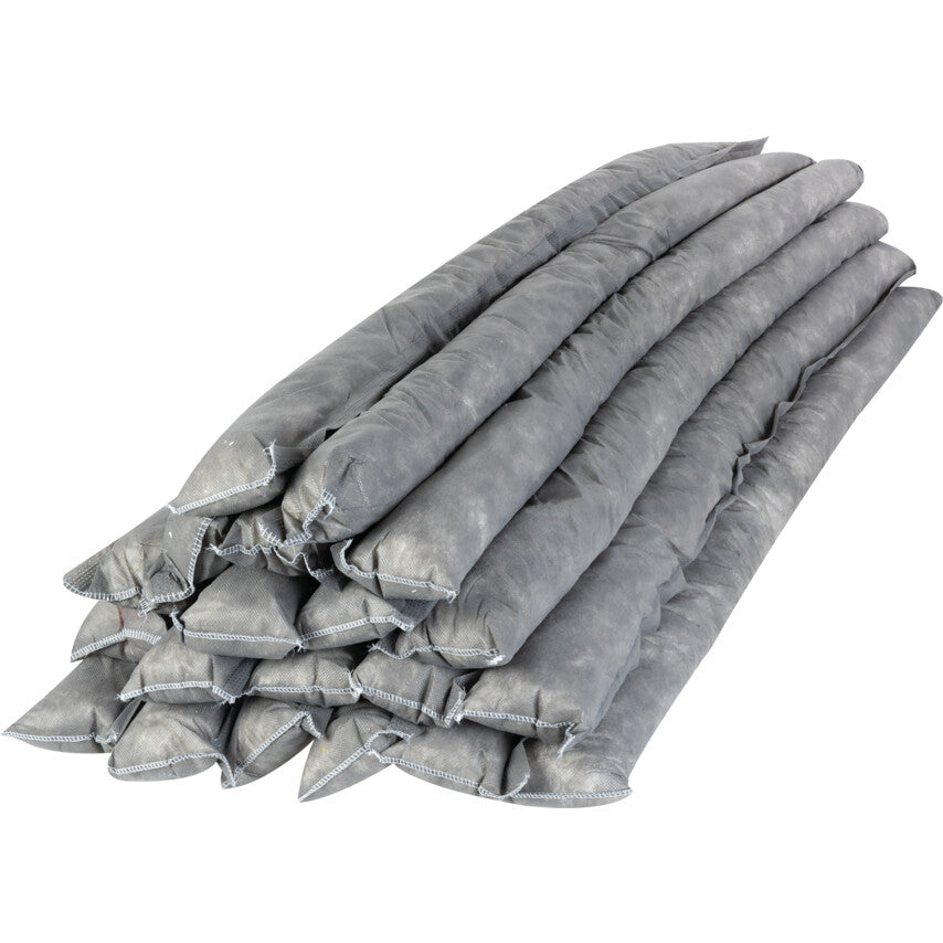 Maintenance Absorbent Sock, 100L Absorbent Capacity Per Pack, 1200mm, Pack of 20