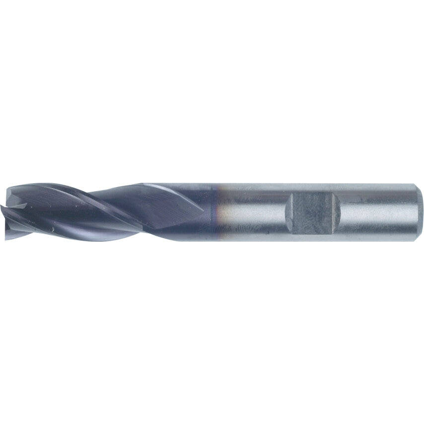 6, Regular, Slot Drill, 8mm, 3fl, Weldon Flat Shank, Cobalt High Speed Steel, TiAlN