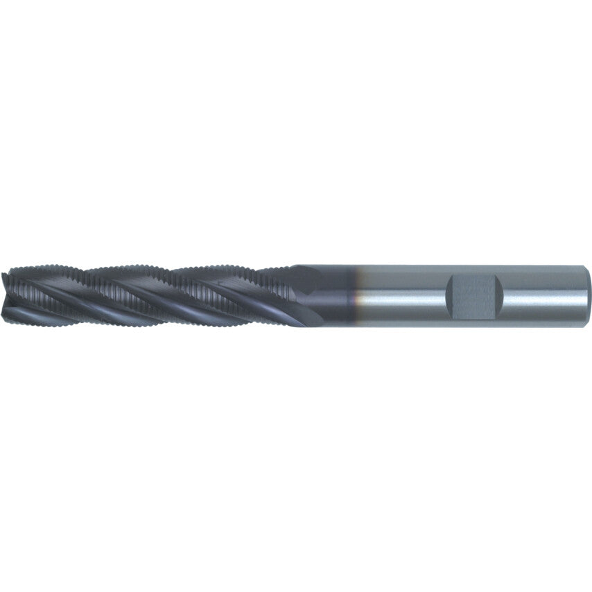 96, Ripper, Long, 10mm, Weldon Flat Shank, 5fl, Cobalt High Speed Steel, TiAlN, M42
