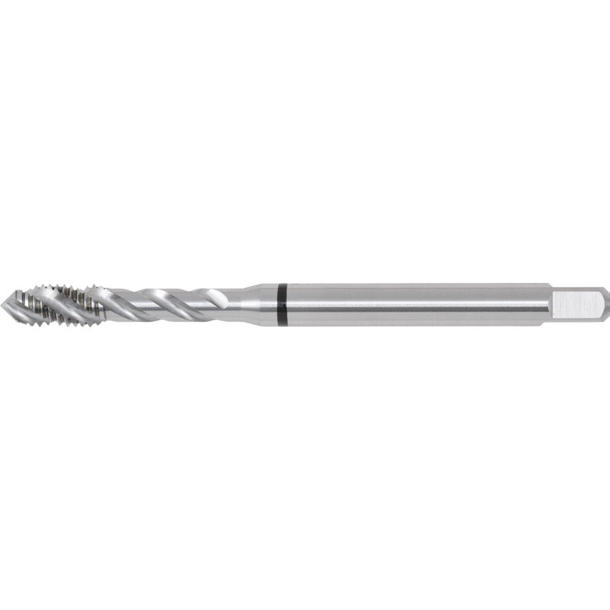 Machine Tap, M6 x 1mm, Metric Coarse, Spiral Flute, Cobalt High Speed Steel, Bright