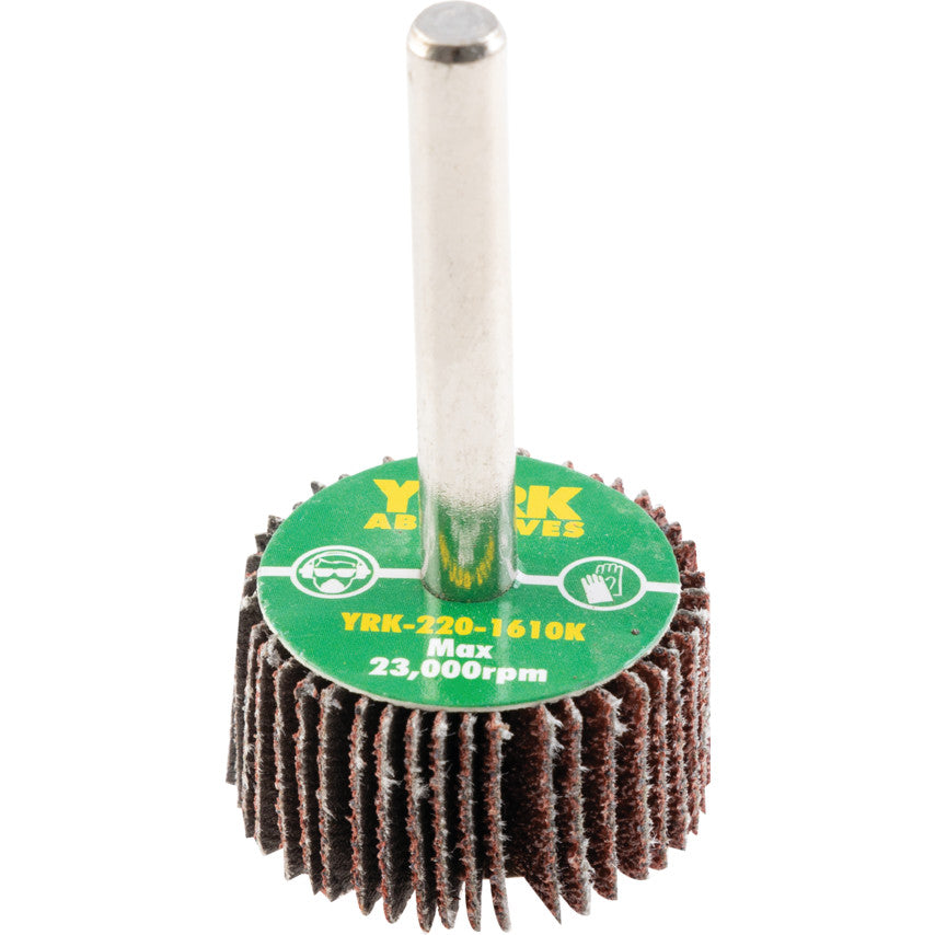 Flap Wheel, 30 x 15mm, P60, Aluminium Oxide, 6mm Shank