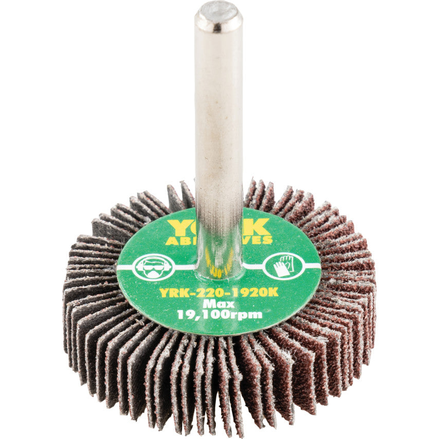 Flap Wheel, 40 x 10mm, P80, Aluminium Oxide, 6mm Shank