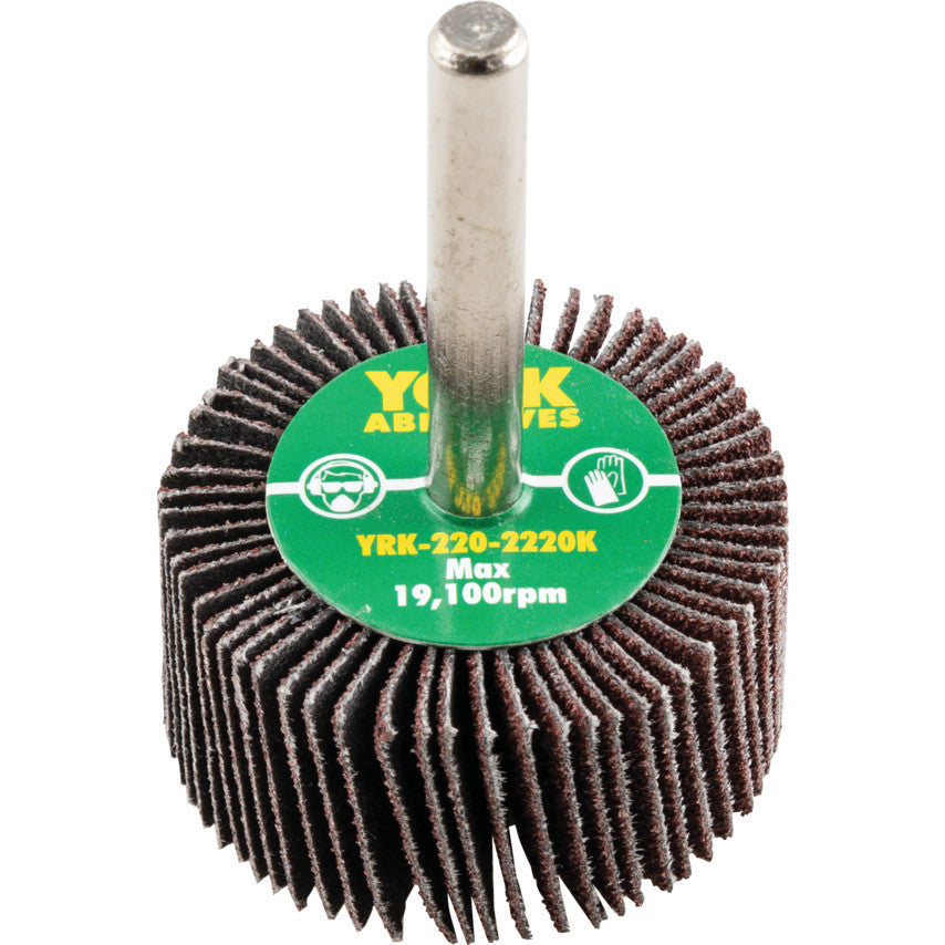 Flap Wheel, 40 x 20mm, P80, Aluminium Oxide, 6mm Shank