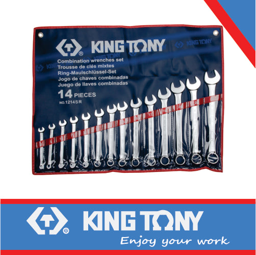 King Tony 5/16" - 1.25" Combination Spanner Set 14 Piece