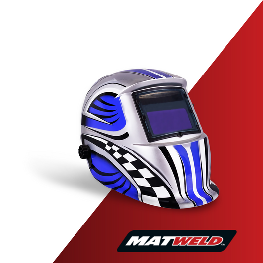 MatWeld Helmet Auto-Dark Grind Opt Blue