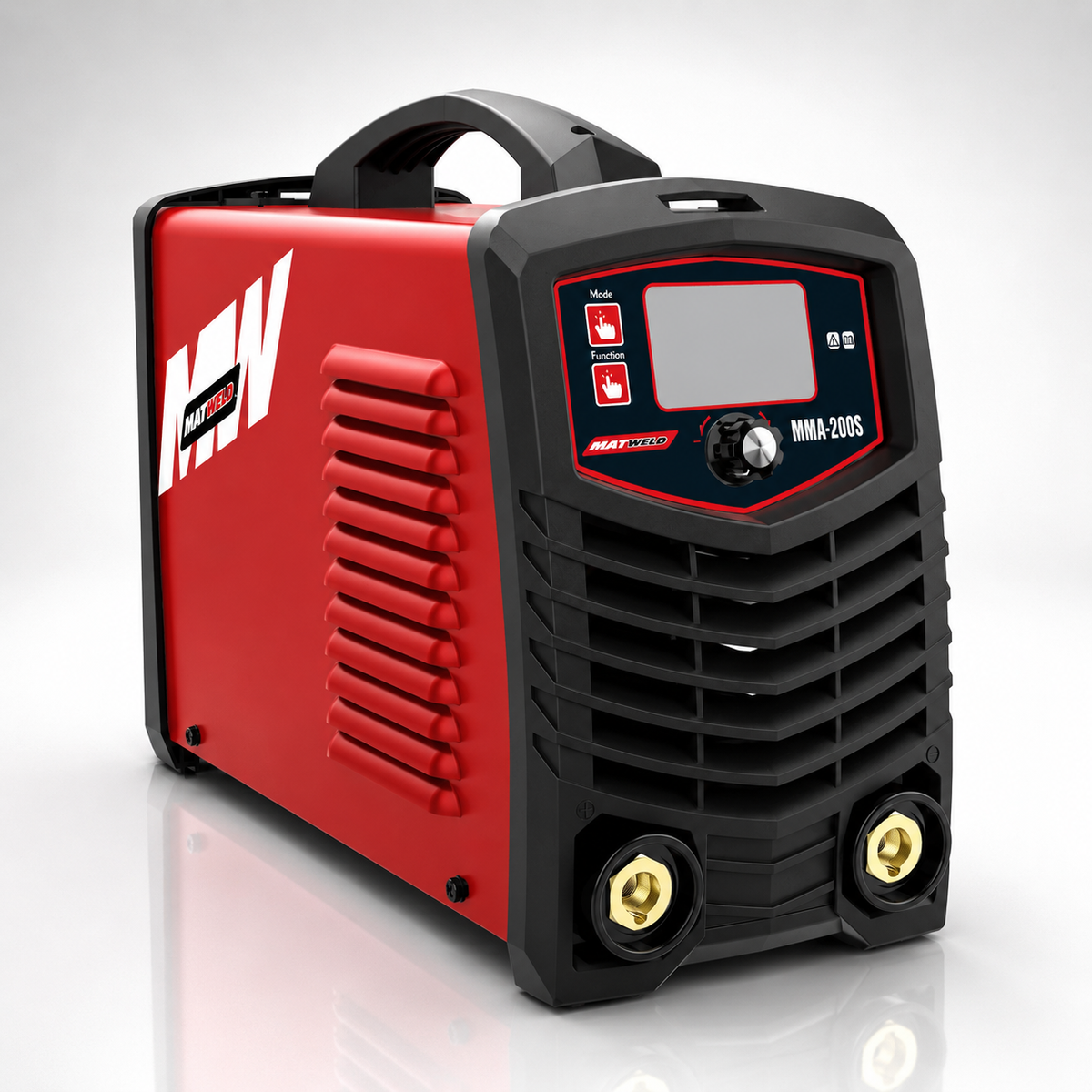 MatWeld Welder Inverter Red 200A 220V