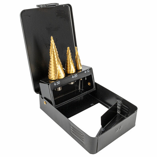 Tork Craft 3-Piece HSS Step Drill Set