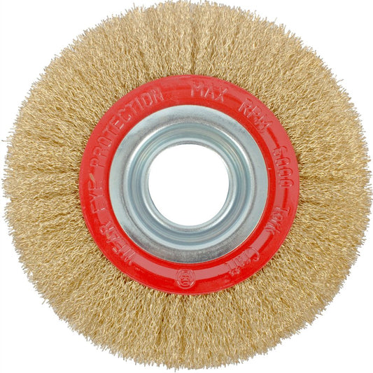 Wire Wheel Bore 30.00mm 150 X 25 Brass/Plated