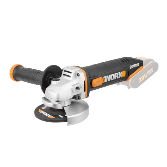 Worx angle grinder on a white background