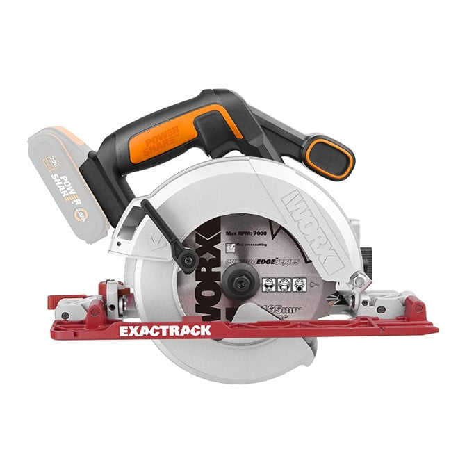 WORX EXACTRACK™ Circular Cordless Saw 165mm 20V | WX530.9