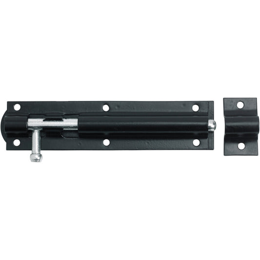 75mm ENCLOSED PATTERN TOWER BOLT BLACK