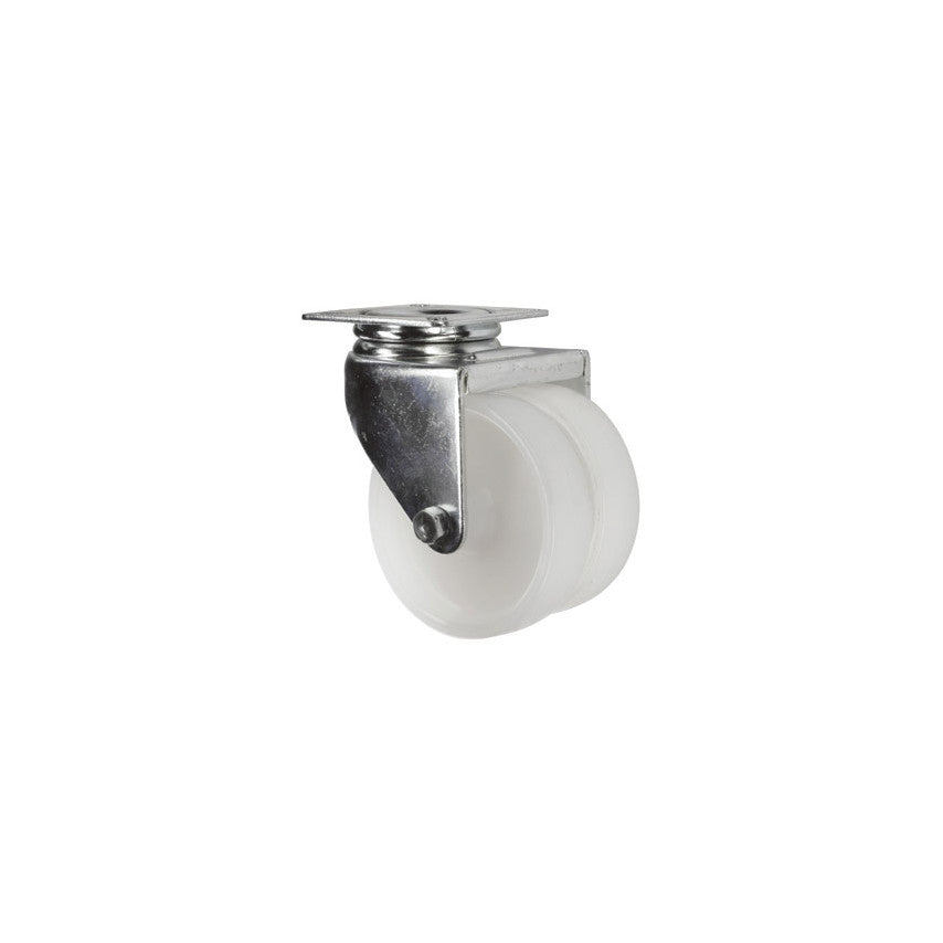Castor, Twin, Swivel, 50mm, 80kg Load Capacity