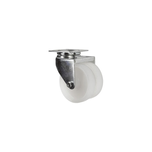 Castor, Twin, Swivel, 50mm, 80kg Load Capacity