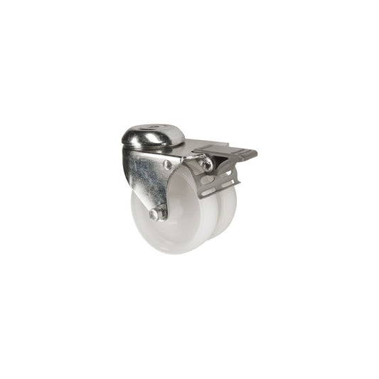 Castor, Twin, Swivel, 75mm, 100kg Load Capacity
