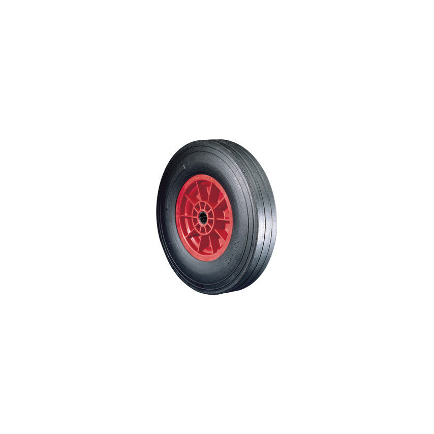 RUBBER TYRE POLYPROP' CTR330mm-25mmB WHEEL R/BRG