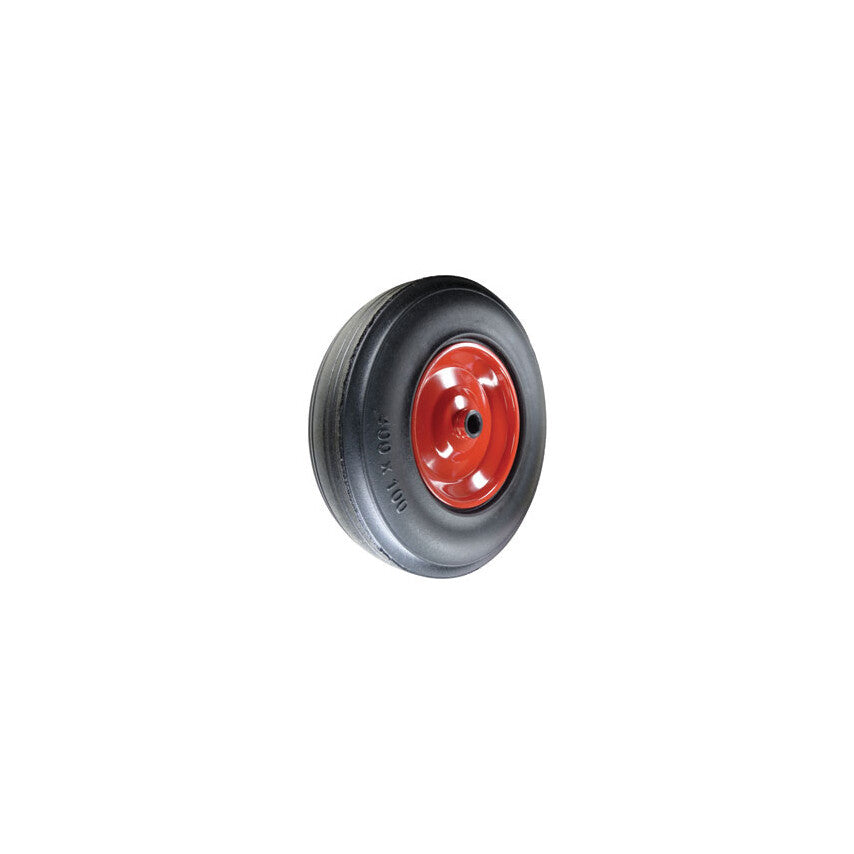 RUBBER TYRE PRESSED STEEL CTR 330mm-25mmB WHEEL R/BRG
