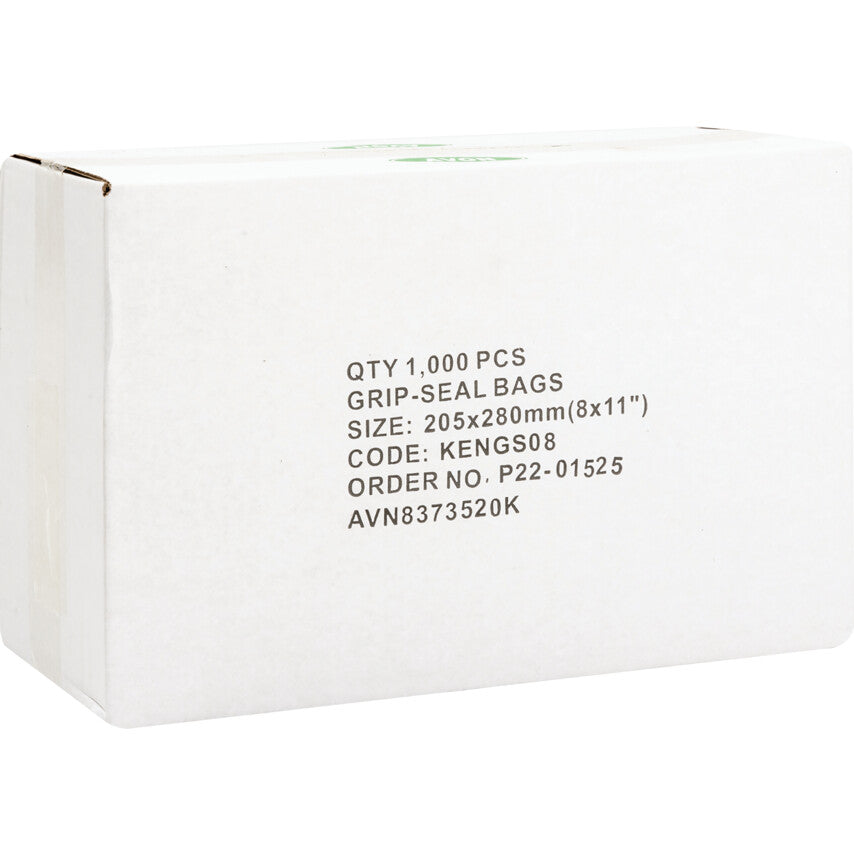 8"x11" Plain Grip seal Bags, PK-1000