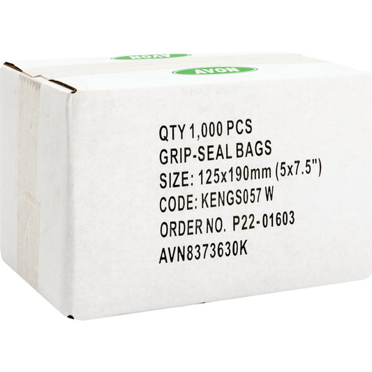 5"x7.1/2" Write-On Grip seal Bags, PK-1000