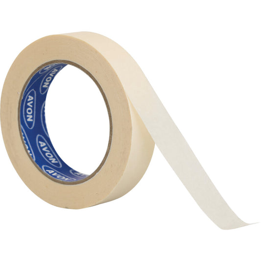 Masking Tape, Crepe Paper, 25mm x 50m, Cream