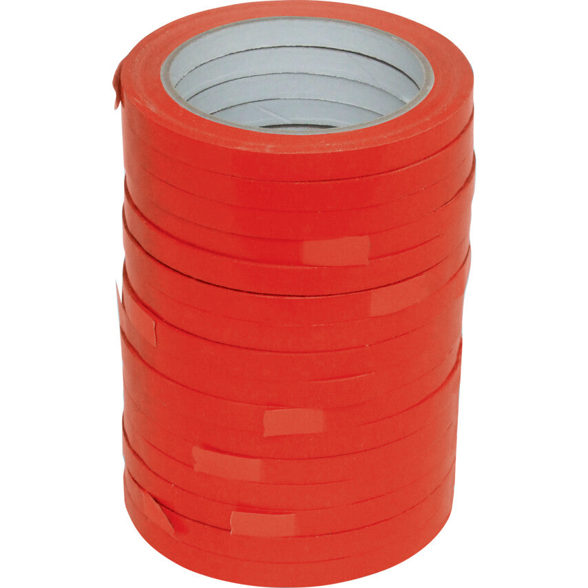 Vinyl Tape, Vinyl, Red, 9mm x 66m