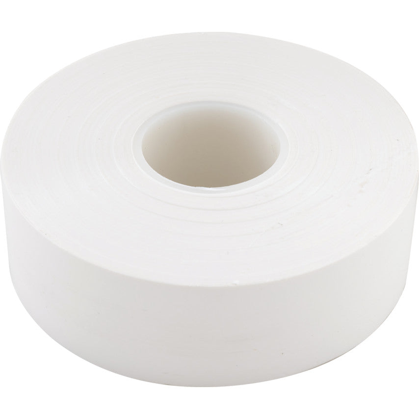 Electrical Tape, PVC, White, 25mm x 33m, Pack of 1