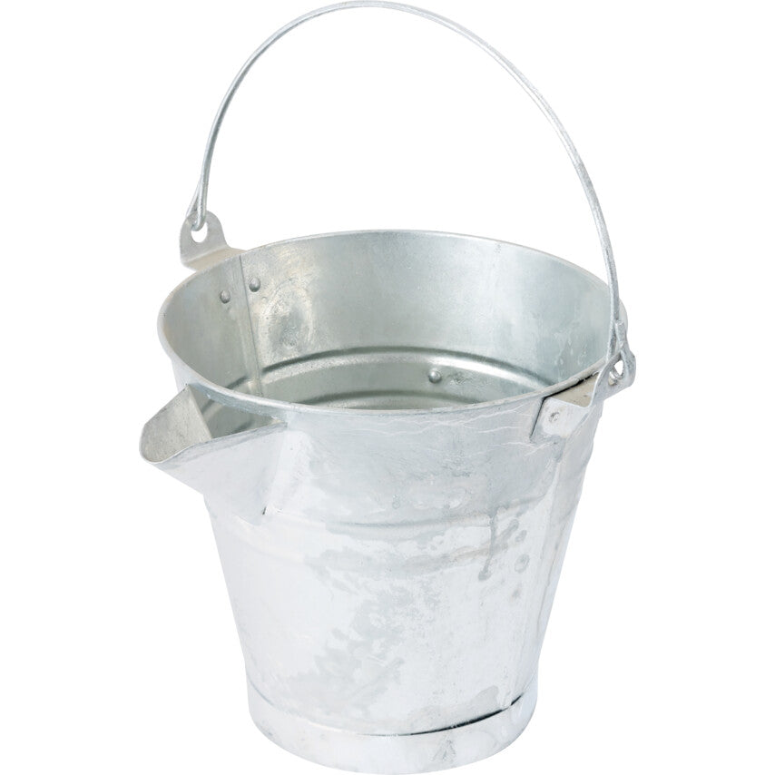 14ltr Galvanised 'V' Lipped Tar Bucket (3 Gallon)