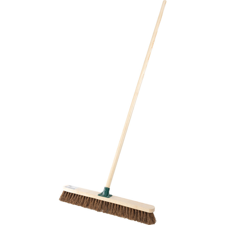 24" Stiff Bassine Broom with 60" Wooden Handle