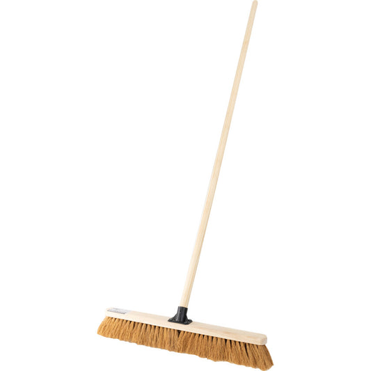 24" Soft Coco Broom with 60" Wooden Handle