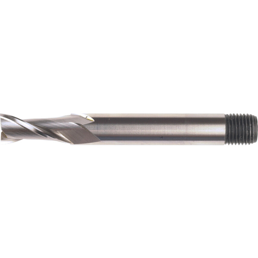 S231T, Long Slot Drill, 8mm, 2fl, Threaded Shank, Cobalt High Speed Steel, Bright