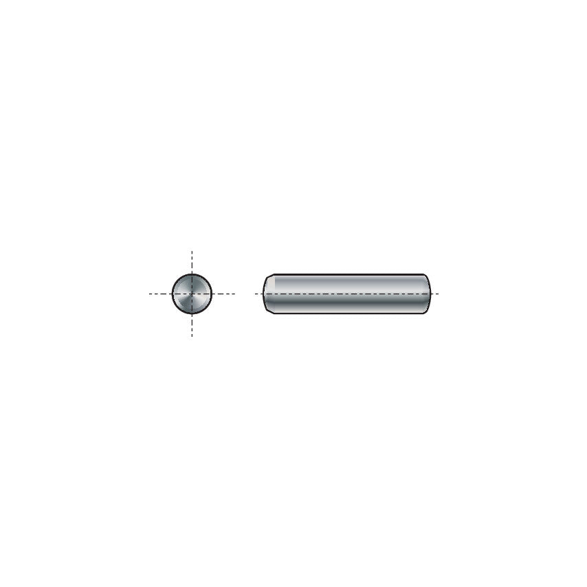 8x10mm METRIC PLAIN DOWEL PIN M6-TOL