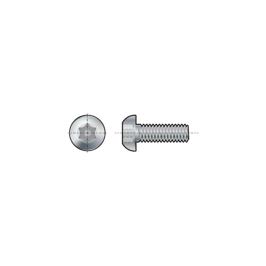 M8x20 A2 ST/ST TAMPER TX BUTTON M/C SCREW