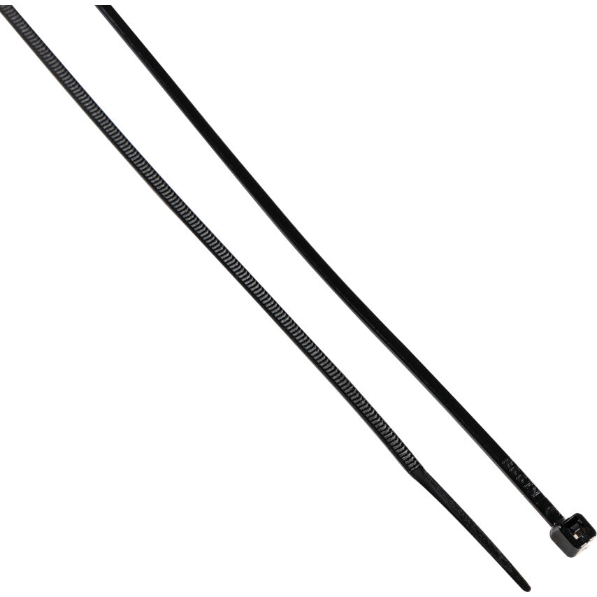 Cable Ties, Black, 2.5x200mm (Pk-100)