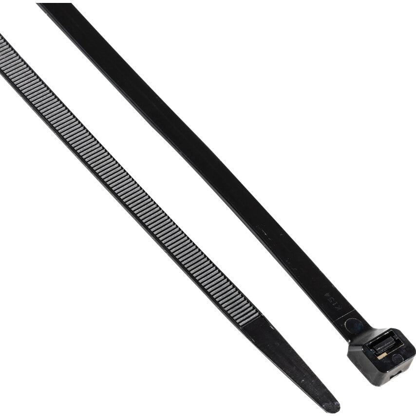 Cable Ties, Black, 9.0x530mm (Pk-100)