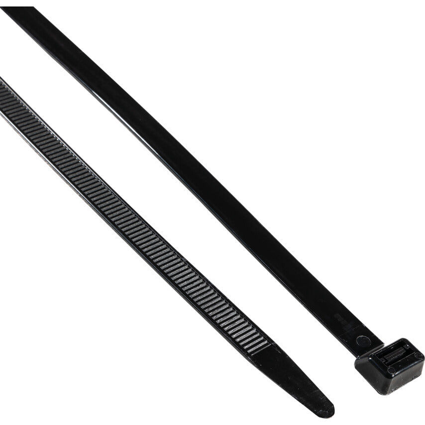 Cable Ties, Black, 12.7x580mm (Pk-100)