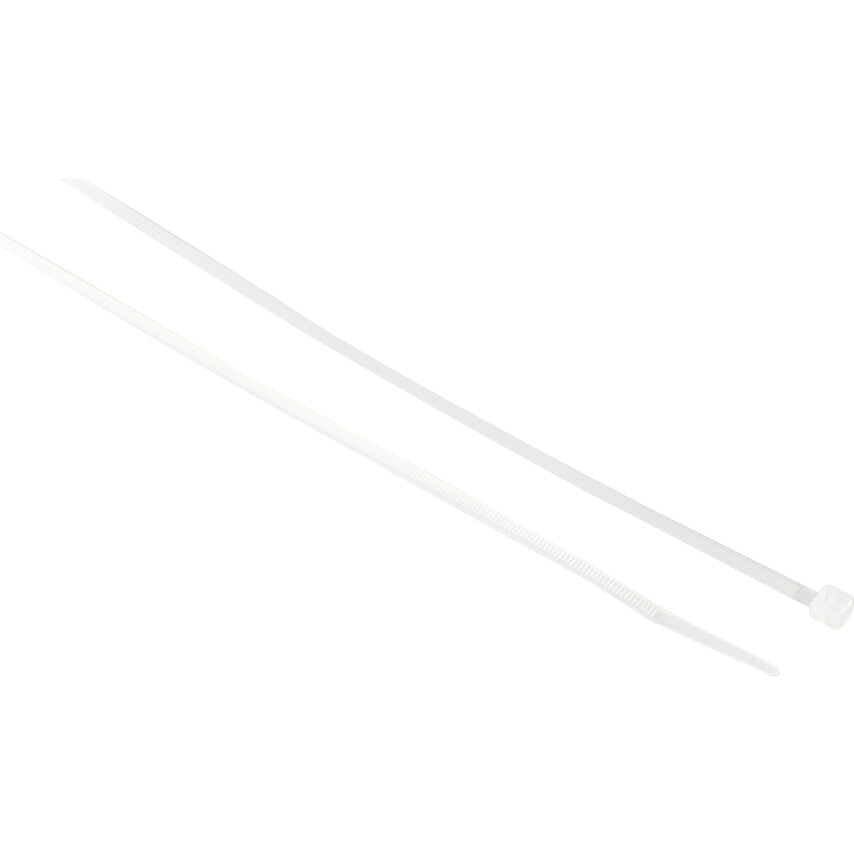 Cable Ties, Natural, 2.5x160mm (Pk-100)