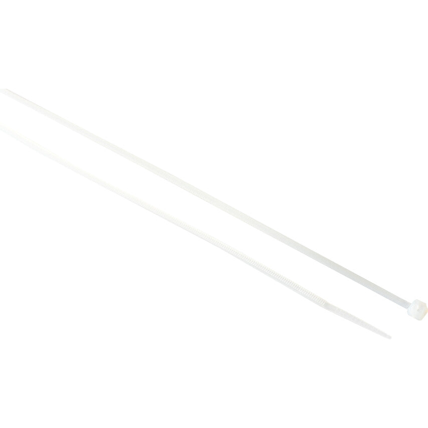 Cable Ties, Natural, 2.5x200mm (Pk-100)