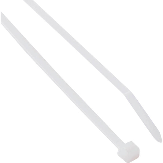 Cable Ties, Natural, 3.6x200mm (Pk-100)