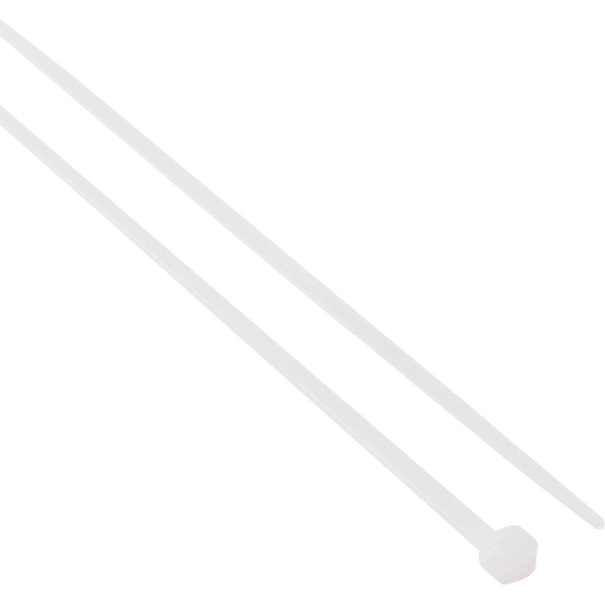 Cable Ties, Natural, 3.6x370mm (Pk-100)