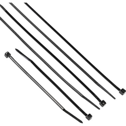 Cable Ties, Black, 2.5mm Dia. & Assorted Length (Pk-300)