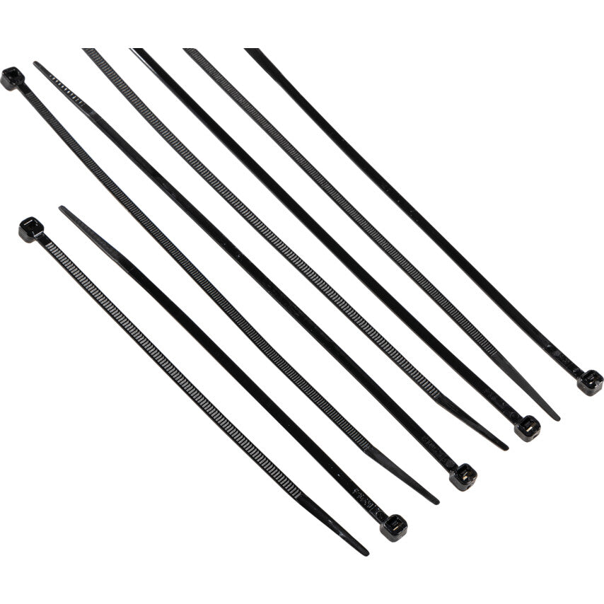 Cable Ties, Black, 3.6mm Dia. & Assorted Length (Pk-400)