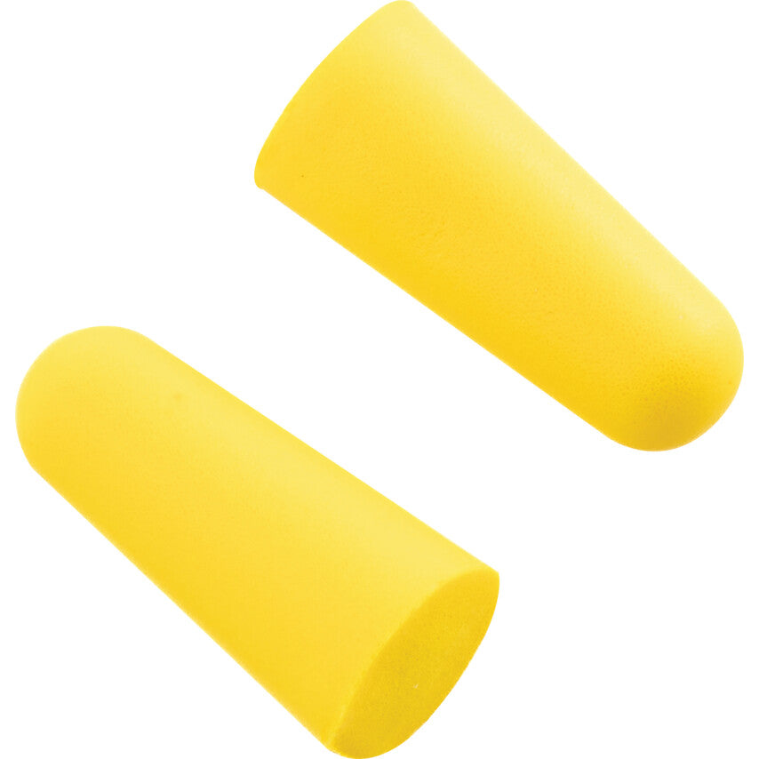 Refill Pack for Dispenser/Disposable Ear Plugs, Uncorded, Not Detectable, Bullet Plug Shape, 36dB, Yellow, PU, Pack of 200 Pairs